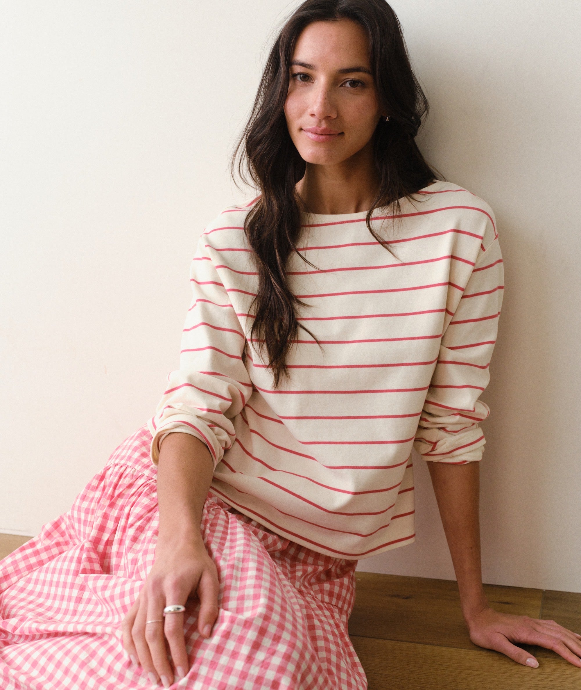 S1_W_Luxe_Sueded_Mariner_Tee_Ruby_Stripe_8324-Final-web
